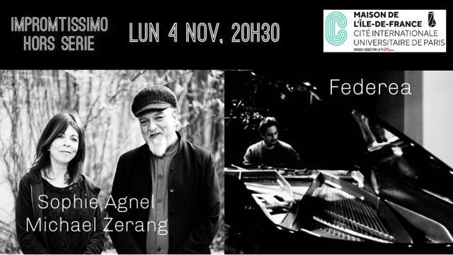 Sophie Agnel / Michael Zerang PARIS Concert Poster