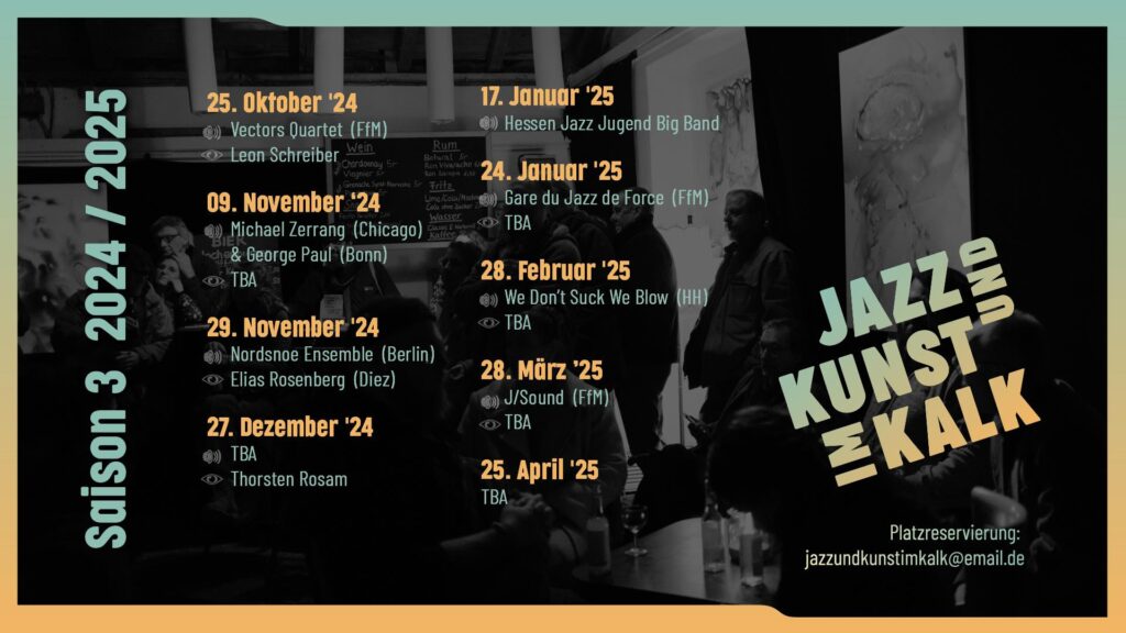 jazzundkunstimkalk concert poster