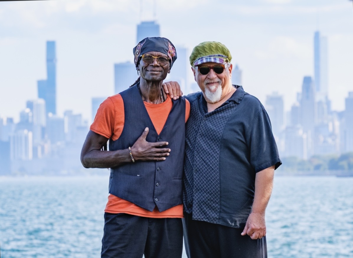 Hamid Drake & Michael Zerang - Photo by Marc PoKempner