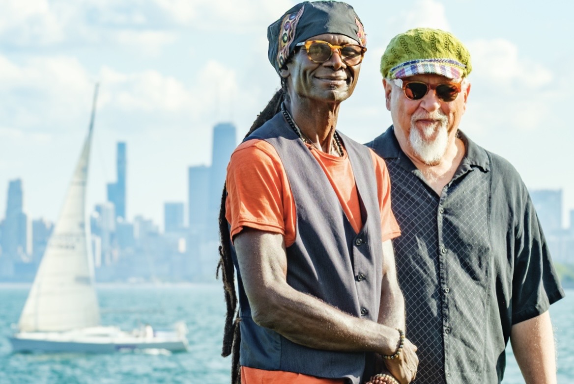 Hamid Drake & Michael Zerang - Photo by Marc PoKempner