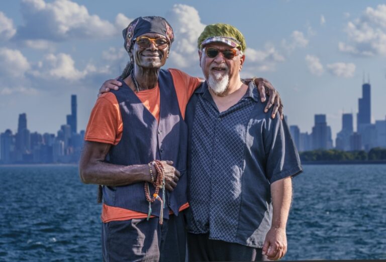 Hamid Drake & Michael Zerang - Photo by Marc PoKempner
